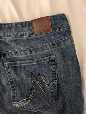 Maurice's Dark Wash Mid Rise Boot Cut Jeans Women's Plus Size 14w Reg